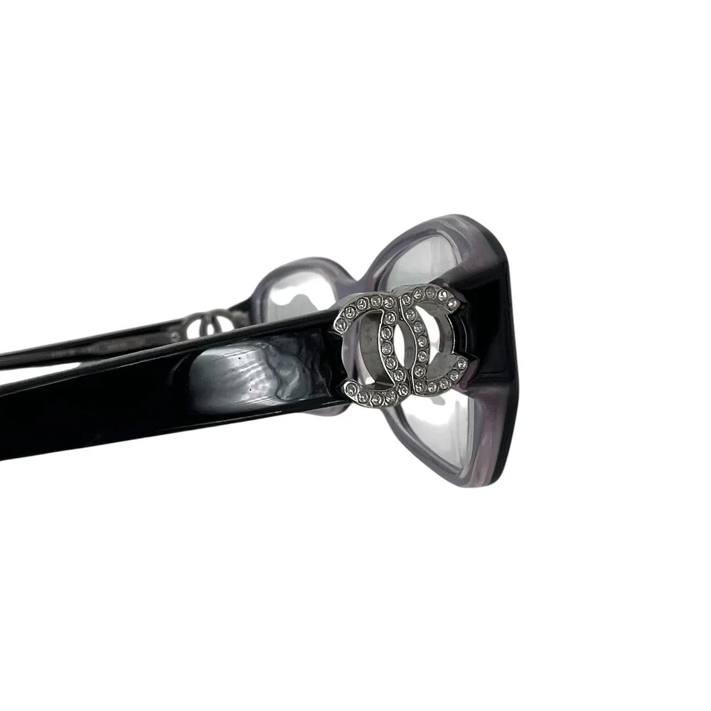 Chanel 3107B Black Crystal Logo Eyeglasses 501 with Case